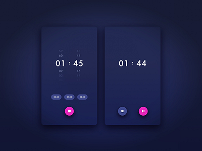 Daily UI 014 - Countdown Timer alarm app countdown countdown timer daily ui daily ui 014 dailyui interface mobile time timer ui