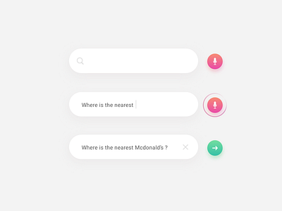 Daily UI - 022 Search button daily ui dailyui design challenge interaction search simple ui ux voice voice control voice search
