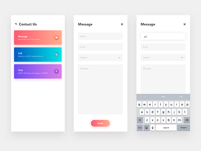 Daily UI - 028 Contact Page