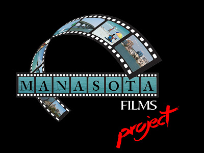 Manasota Film Project Logo branding illustration logo