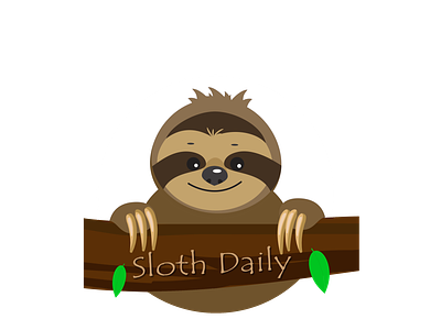 Sloth Daily Logo branding design icon illustration logo vector