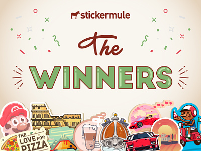 The Winners! All'Italiana Playoff contest italia italy playoff rebound sticker mule stickers winners