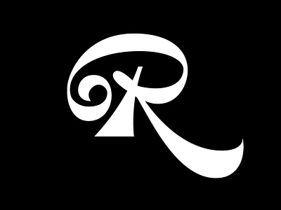 R letter hand drawn handlettering letter lettering lettermark letters r type typography vector