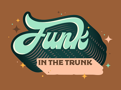 We puttin' the fun back in funk. Personal work design funk funky groovy lettering typography vector