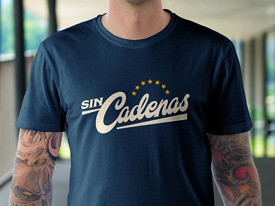 Sin Cadenas - Venezuela - Tshirt lettering stars tshirt typography venezuela