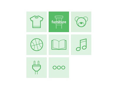 Outline Icons categories eshop icons outline shop
