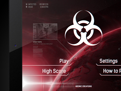 Plague Inc. / UI upgrade biohazard creative game inc interface ipad ndemic plague strategy ui