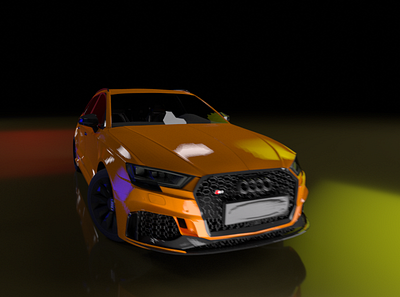 Audi RS3 3d audi graphic design