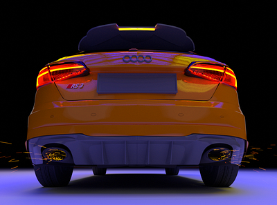 Audi RS3 3d audi branding graphic design