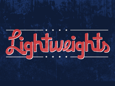 Lightweights Logo design distressed graphic design hand handdrawn handtype lettering logo type typography vintage