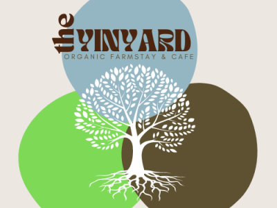 The Yinyard(logo design for organic cafe) app branding des design graphic design illustration logo product design typography ui ux vector
