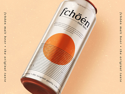 Fchöén - Malt Beer beer box branding can color design drink logo metal package web