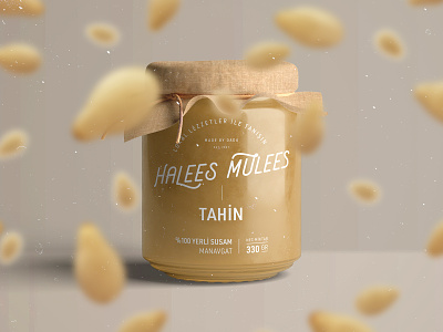Halees Mulees branding clean design food illustration jar logo packaging typography