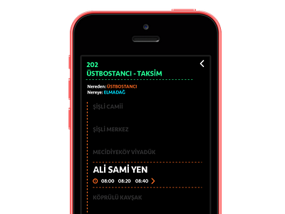 Transportation App app design istanbul transportation ui uidesign