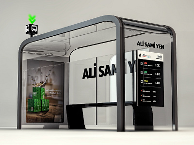 Bus Station 3D 3d cinema 4d city design istanbul smart city transportation urban