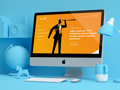Organik Consultancy Services Web UI Design