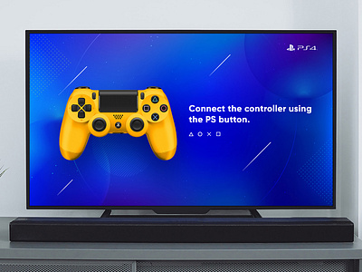 PS4 / Redesign blue console dualshock game game design playstation playstation 4 ps4 sony tv app