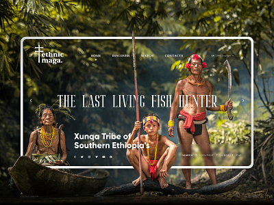 Ethnic Maga - Xunqa Tribe / Landing Page adobe xd color culture design ethnic green jungle landing page logo nature tribe ui uidesign ux ux design web