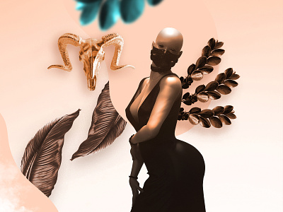 Murderous / Dark Bronze Edition 3d art art bar color death design digital fitness illustration leaf sexy ui web women