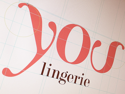 You Lingerie Brand brand branding lingerie logo pink underwear