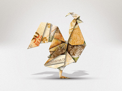 Advertising Day Illustration - Rooster ad advertising illustration money photo manipulation photoshop real rooster