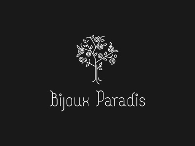 Bijoux Paradis jewelery logo paradise tree