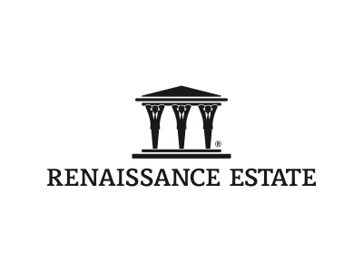 Renaissance estate building business estate house logo renaissance suit tie