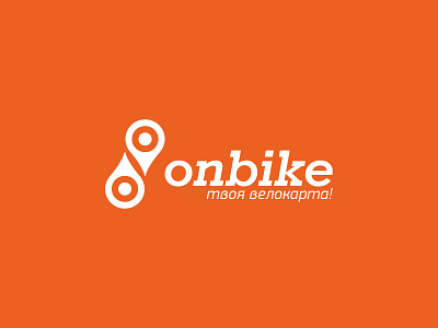 Onbike bike chain city logo map route