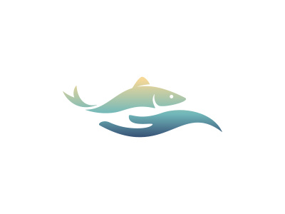 Fish & Fisherman anchovy atlantic fish fisherman hand logo ocean sailor sea