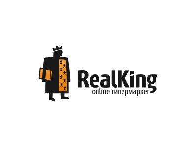 Real king identity king logo market notebook realking shop