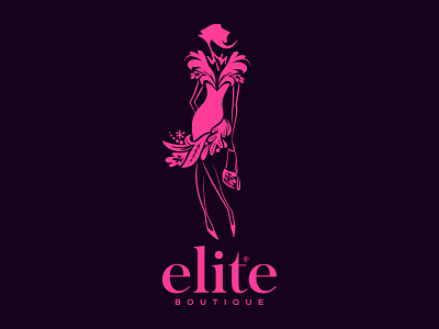 Elite boutique boutique elite fashion girl logo woman
