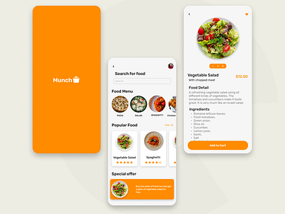 Food Delivery App app design ui