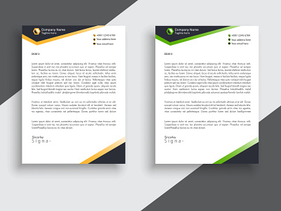 New Type design Letterhead template with free eps