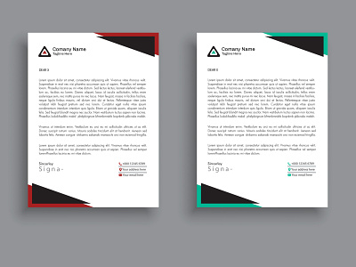 Professional letterhead template with free vector business stationary