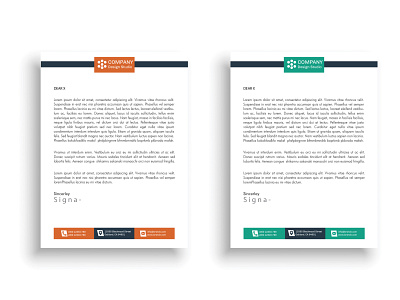 Different type letterhead design with free vector corporate letterhead letterhead
