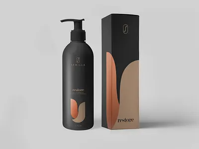 Semilla shampoo packaging design bottle bottle label box box design branding elegant hair haircare packaging packaging design print shampoo