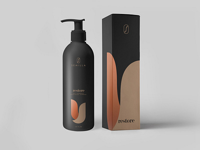 Semilla shampoo packaging design