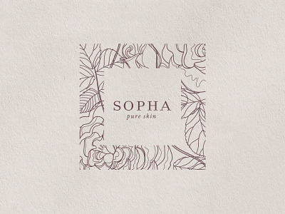Sopha skincare logo design brand design brand identity branding elegant logo logo design logotype natural organic skin skincare
