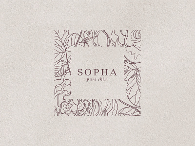 Sopha skincare logo design