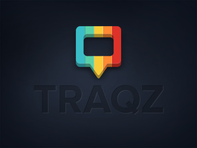 Traqz color flat logo