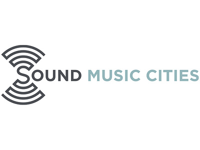 Sound Music Cities Logo branding design icon logo typography