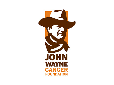 John Wayne Cancer Foundation logo branding design icon illustration logo