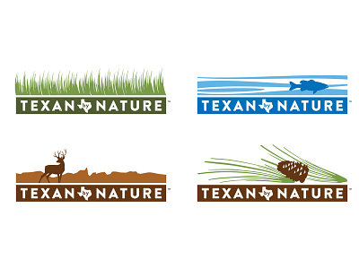 Texan by Nature logos branding design icon illustration logo