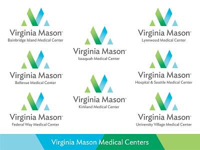 Virginia Mason Medical Center logo system branding design icon logo