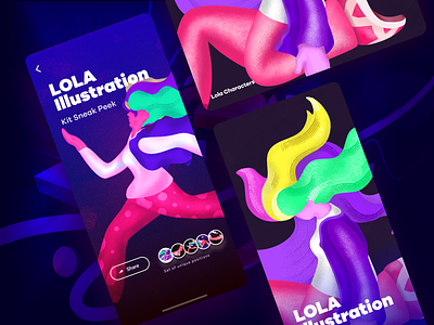 Lola illustration kit - Sneak Peek