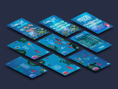 Octoject Game App UI via Dribbble android app arcade design game illustration ios ipad iphone navigation ui ux