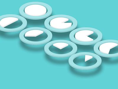Circular UI Loader Design 3d button design flat icon interface navigation ui ux web website