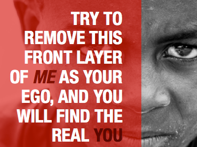 Remove ME as your EGO Quote colors design message quote quotes text typo typography ui ux visual voice