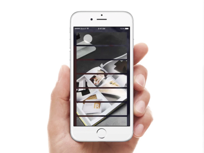 Swiping List animation apple design facebook gif ios mobile origami prototype quartz composer swipe ui