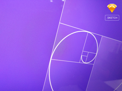 Golden Spiral Grid Template Sketch + Steps via Dribbble